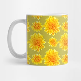 Floral Pattern Chrysanthemum Flowers Mug